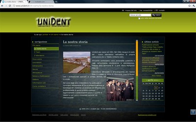 Unident.it è il portale del Laboratorio Odontoprotesico Unident sito in Feletto Umberto, Tavagnacco (Udine). Per la realizzazione è stato utilizzato il CMS Opensource Plone con le richieste estensioni e personalizzazioni.